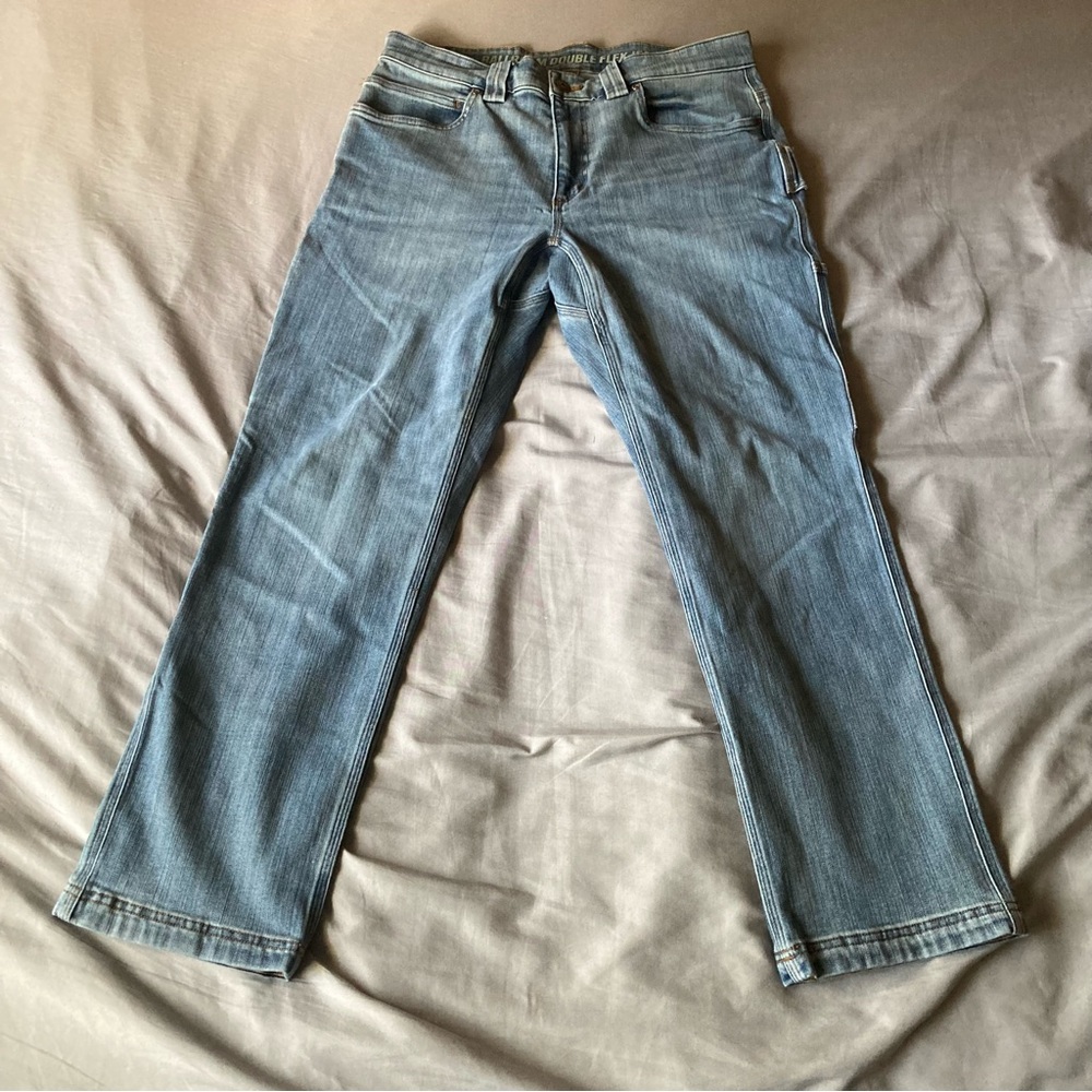 Duluth Ballroom Double Flex Jeans Mens Size 34x30 Standard Fit Blue Work Outdoor